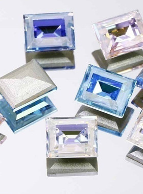 东洲水晶K9尖底钻DIY饰品配件10*8MM装饰钻中冰糖炫彩美甲钻