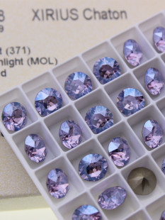 施家水钻1088尖底圆形钻立体堆钻371MOL紫罗兰月光 美甲DIY饰品钻