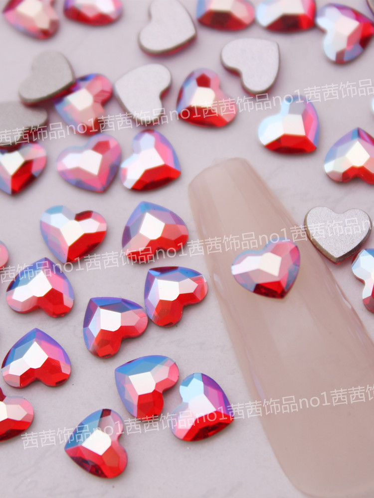 奥地利水晶2808爱心美甲饰品华子