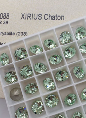 施家水钻1088尖底圆形奥钻SS39贵橄榄238堆钻球美甲饰品粘钻DIY钻