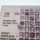 进口奥地利施家钻1088尖底钻508MOL蔷薇粉月光美甲圆形钻堆钻DIY