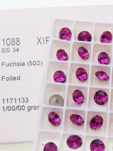 施钻水晶502紫红尖底钻华子美甲