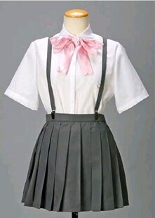 万圣节服装 幸运星COSPLAY 寒蝉鸣泣之时 古手梨花 背带裙 修身