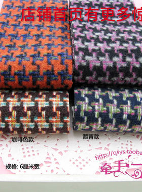 diy千鸟格手工发夹