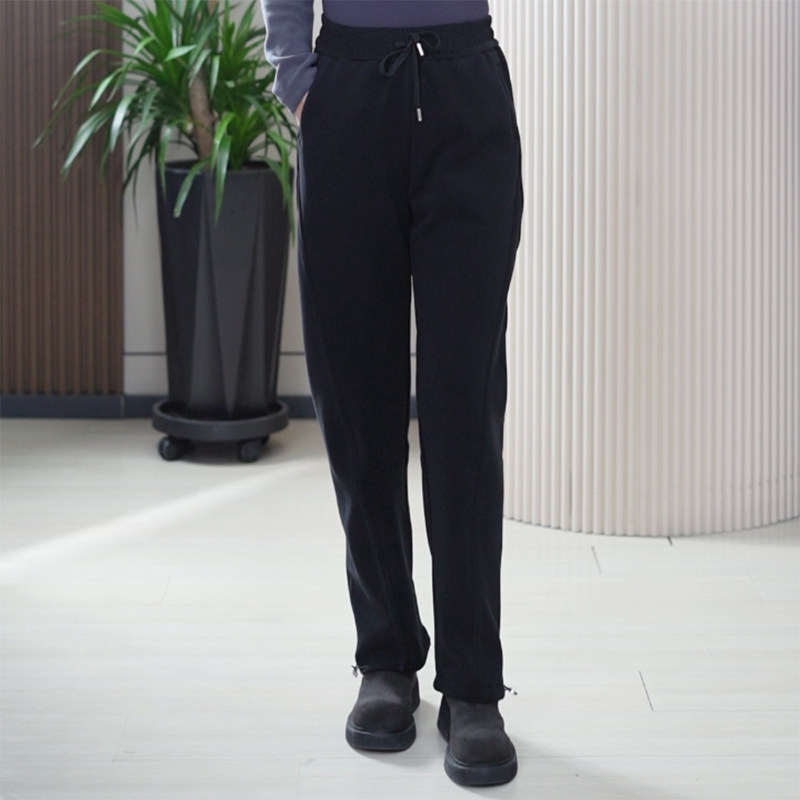 黑科技加厚双面防风裤女休闲运动抗寒保暖筷子裤沐丝绒冬季镰刀裤