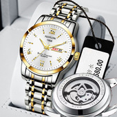 镂空腕表防水钢带表 全自动机械表学生商务风式 佛蒂仑男士 手表新款