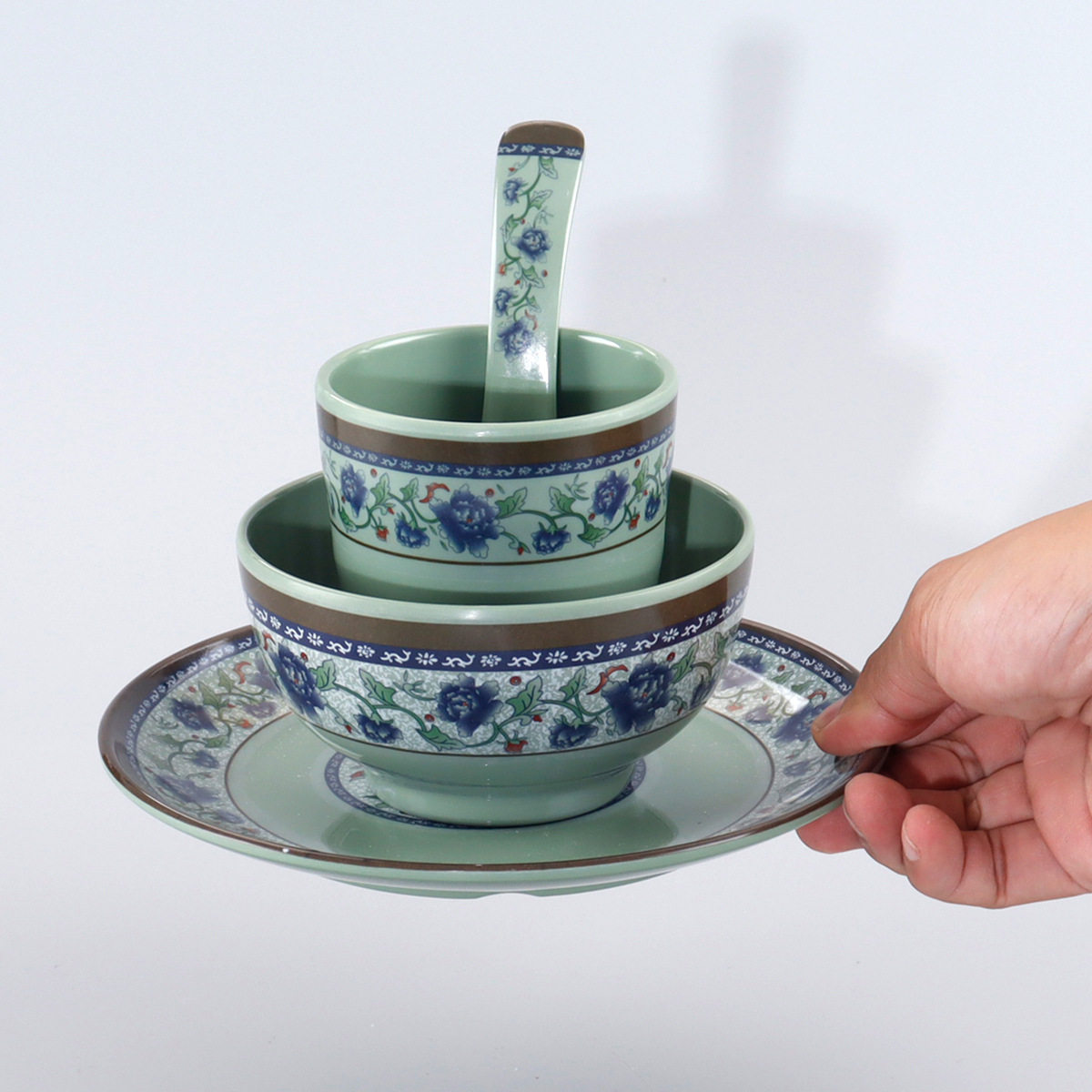 密胺餐具高级感套装仿瓷塑料创意