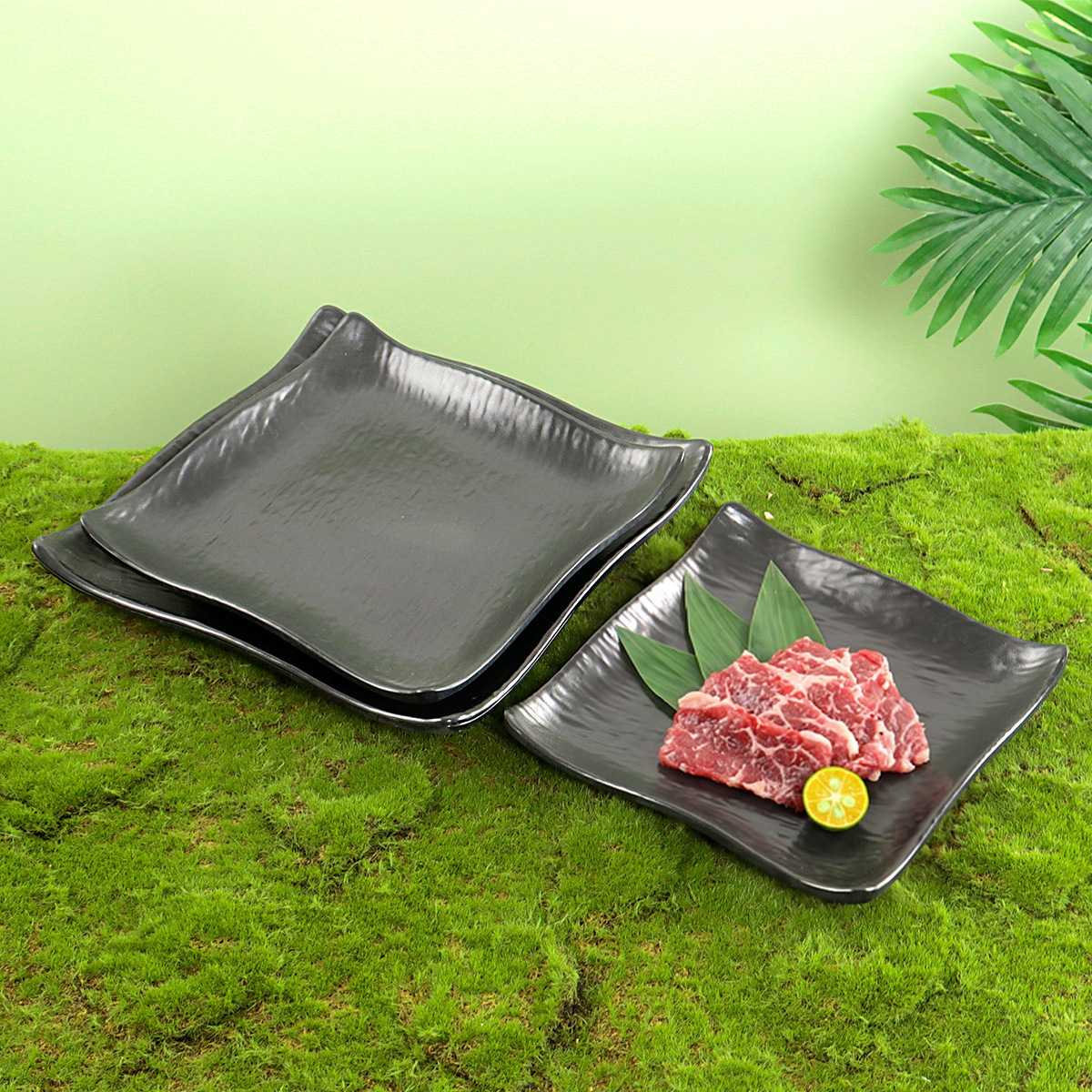 密胺餐具高级感正方形盘商用火锅