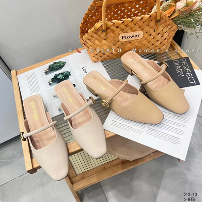 网红懒人拖鞋女士外穿2025春夏新款时尚百搭半包韩潮低跟舒适女鞋