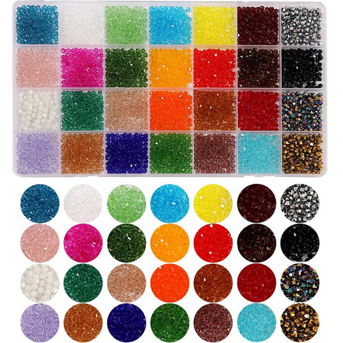 3mm菱形水晶尖珠散珠DIY