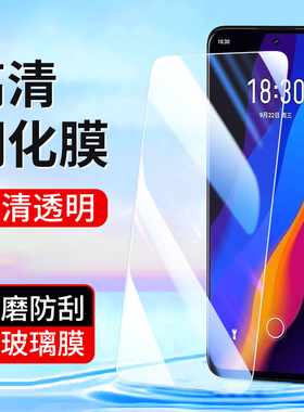 适用于魅族18X 16XS钢化膜16SPro魅蓝Note9 Note8手机膜Meizu16S 16T 高清玻璃全屏透明魅族16X保护贴膜