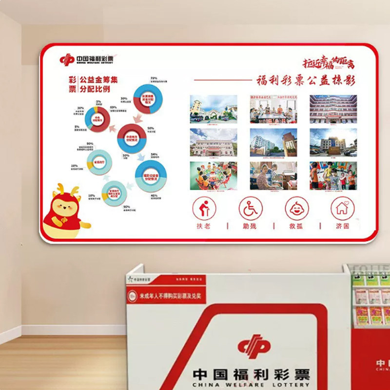 福利彩票公益宣传展示栏