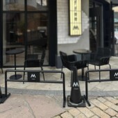 户外铁艺围栏隔离护栏防锈围挡餐饮店商铺外摆区隔断栅栏组合定制