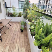 不锈钢花箱户外金属花箱露台阳台天台庭院外摆可种植箱定制花箱