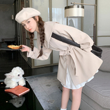 2026秋款时尚大翻领风衣外套女1354P135K198，女装风衣，2C013