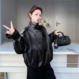 2026春新款甜酷复古皮衣2618-P145-K240，女装皮衣，2C013