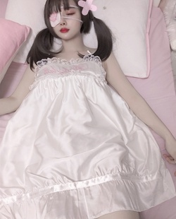 日系软妹可爱少女仙女学生穿的睡裙刺绣吊带睡衣居家睡裙