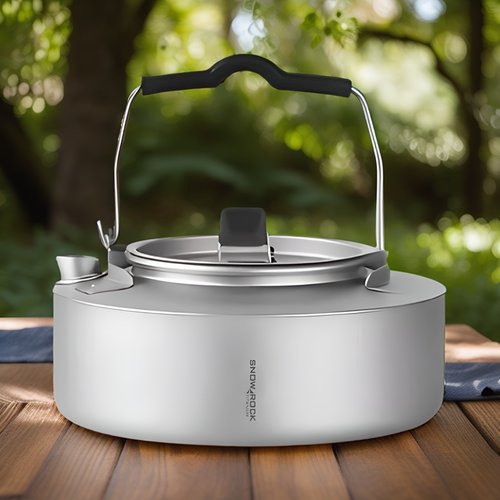 纯钛户外烧水壶轻量便携式露营