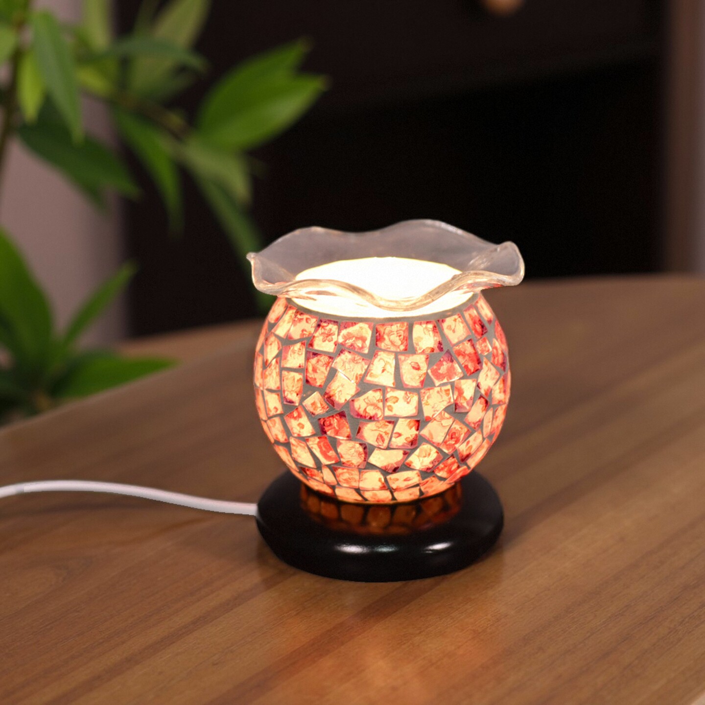 小马赛克中国风卧室香薰灯床头小夜灯精油香熏台灯插电创意氛围灯