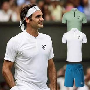 2025夏季费德勒网球服纳达尔速干短袖男女运动上衣小德POLO衫定制