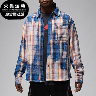 经典 JORDAN男士 耐克正品 498 衬衫 FQ5454 翻领休闲长袖 Nike