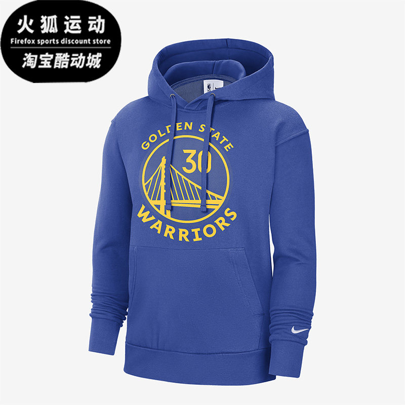 Nike/耐克正品金州勇士队新款男子加绒休闲连帽卫衣DB1213-496