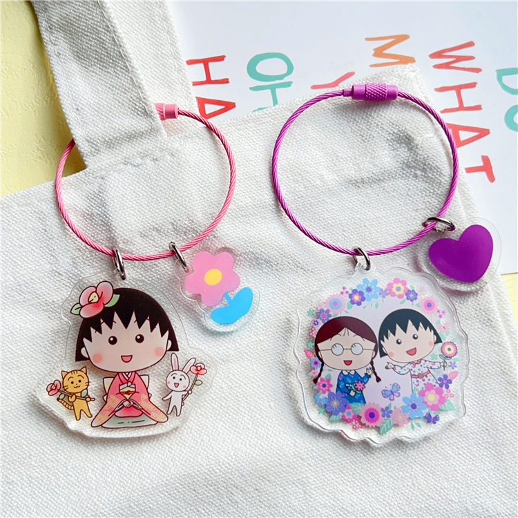 日本小丸子钥匙扣包包挂件