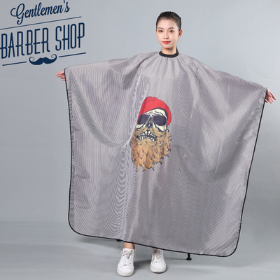 高端barber复古立体图美发理发围布大号成人剪发围布男士油头专用