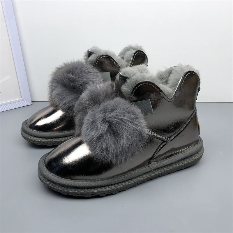 雪地靴真皮真毛棉鞋加厚绒冬季