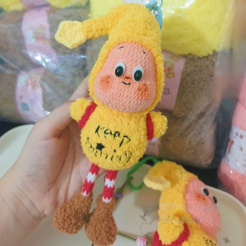 手工编织diy钩针毛线编织星星人玩偶挂件材料包送人礼物自制节日