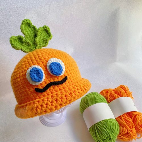 手工编织diy钩针毛线编织五月天卜卜帽子材料包成品送人礼物自制