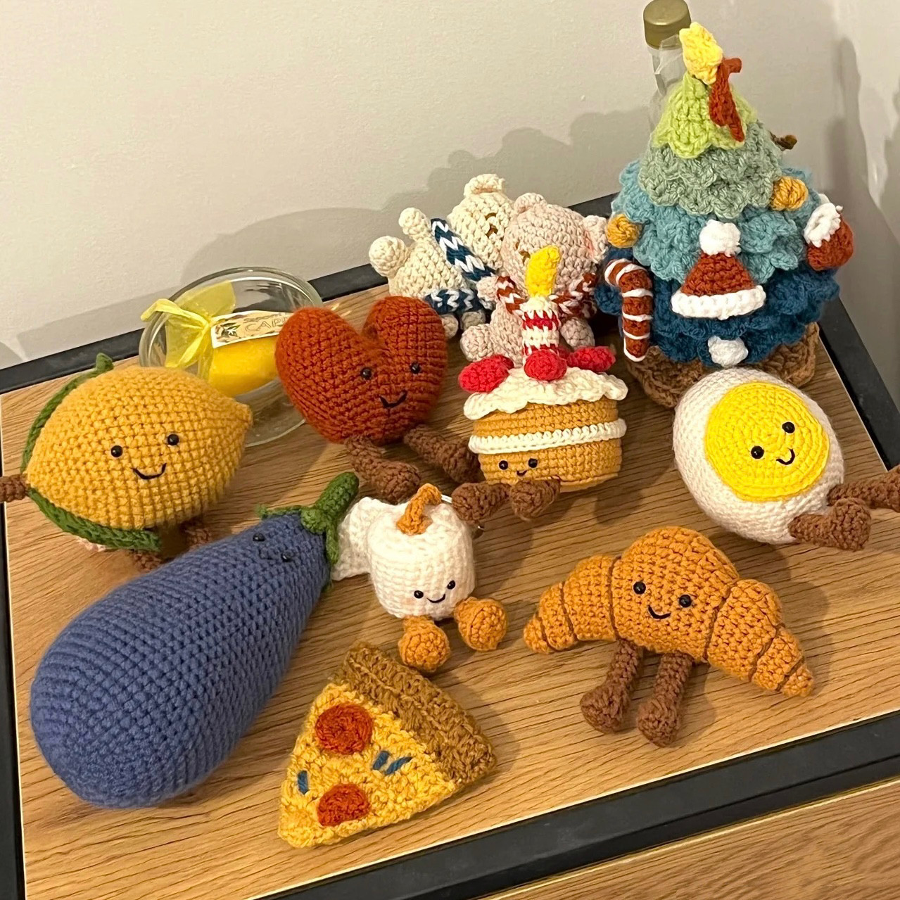 DIY送闺蜜手工礼物Jellycat牛角包挂件钥匙扣毛线钩针材料包朋友图片