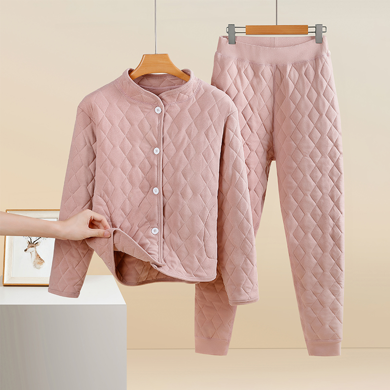 冬季棉衣套装内穿立领女士棉服