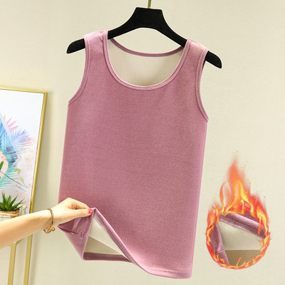 德绒发热保暖背心女秋冬加绒加厚