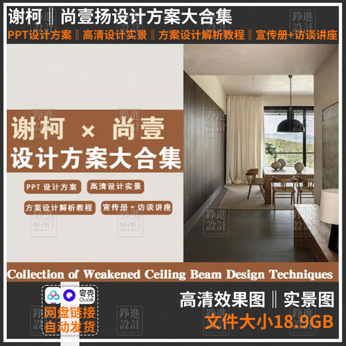 61-谢柯 尚壹扬设计方案ppt合集宣传册讲座演讲视频项目 案例解析
