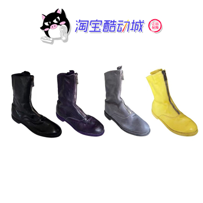 正品现货 GUIDI 310 经典款前拉链马皮短靴 多色时尚靴 女鞋