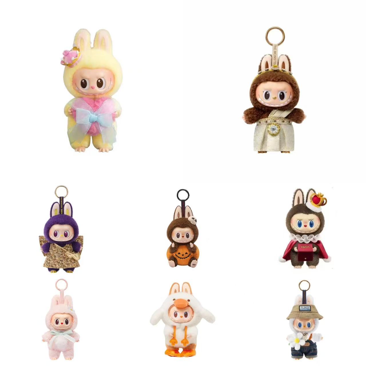 合集 正品泡泡玛特 POP MART LABUBU系列 毛绒搪胶脸玩具挂件盲盒