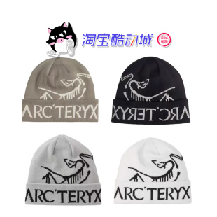 氨纶 饰 聚酯纤维 绒线帽 Arcteryx始祖鸟 男女同款 印花图案装