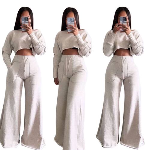 women coat+pants set sport 2025欧美女装休闲3色秋冬套装