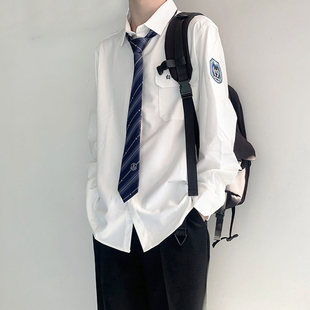 木村叔dk秋季短袖衬衫男生校供感学生日系制服运动会校服班服衬衣