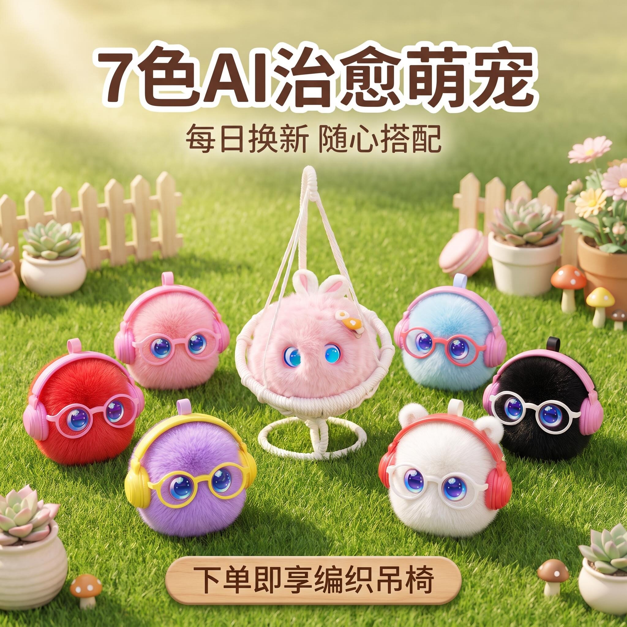 芙仔AI玩偶儿童智能对话陪伴毛绒玩具豆包大模型早教电子宠物礼物