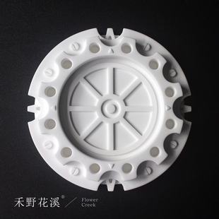 朋克吧唧托盘石膏谷美拍照道具展示架机甲手办收纳盘陈列原创摆件