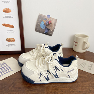 OLDORDER丑萌厚底小白鞋女德训秋季chic小众韩版百搭学生运动板鞋