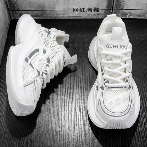 OLDORDER-涡轮GT-男鞋春季网面透气小白休闲鞋潮牌厚底增高运动鞋