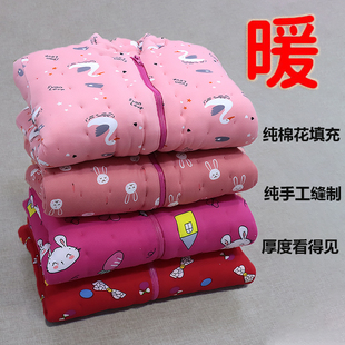 冬季 儿童纯棉花手工棉衣中大童加厚保暖棉袄男女小孩校服内胆神器