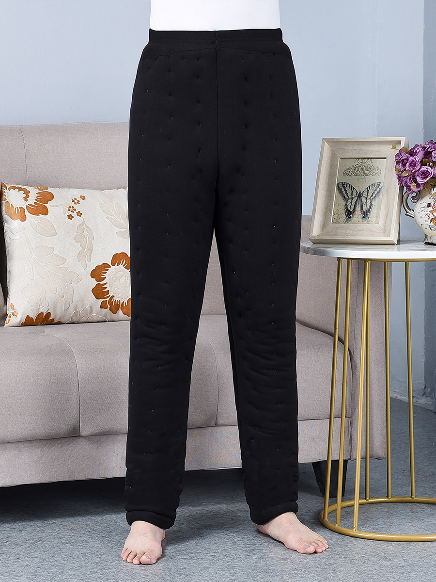 겨울 수제 면 남성 면 코트 정장 중노년 면 재킷 면 바지 두꺼운 따뜻한 가정복 새 아빠 옷