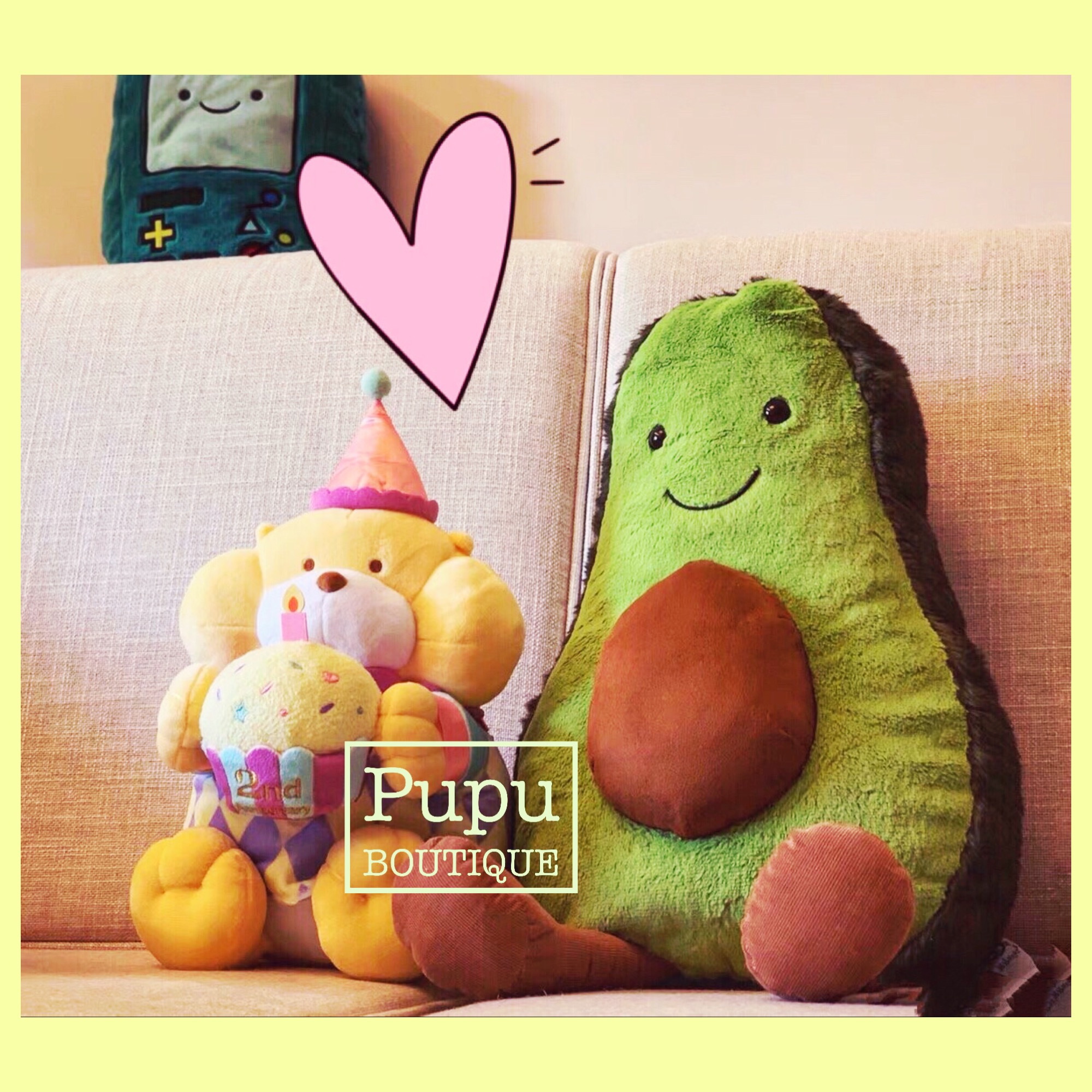 英国JELLYCAT绝版停产正品趣味牛油果毛绒玩偶