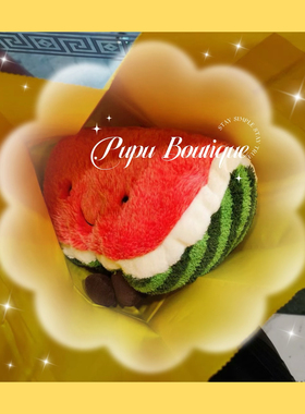 英国Jellycat Amuseable 西瓜玩偶 水果系列毛绒玩偶