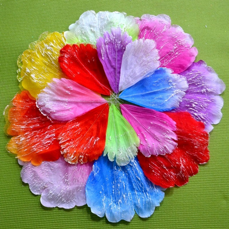 360度舞蹈裙子用花瓣小牡丹花瓣舞蹈道具大摆裙子装饰diy花片材料