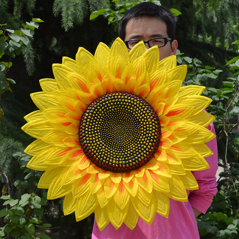 向日葵太阳花道具幼儿园儿童手拿花运动会入场式仿真创意舞蹈笑脸